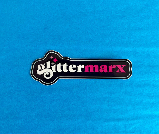 Glittermarx Logo Sticker long version