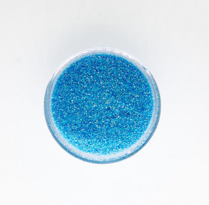 Iridescent Cyan - Glitter