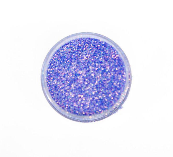 Iridescent Blue Rainbow - Glitter