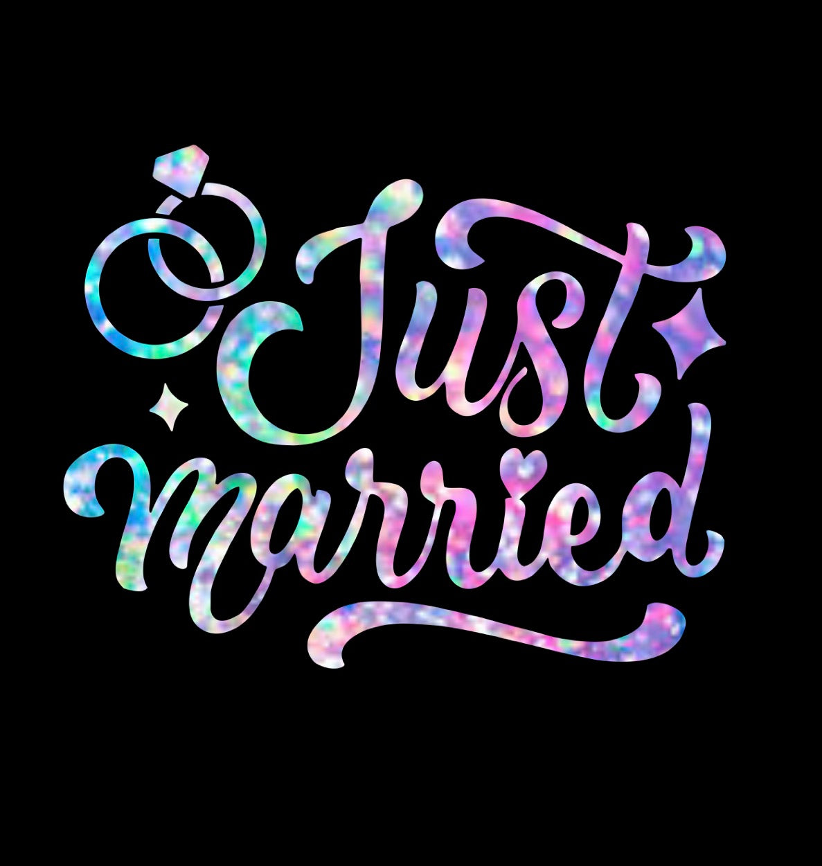 Just Married Custom Design